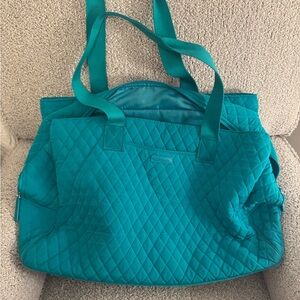 Vera Bradley Turquoise Quilted Duffle